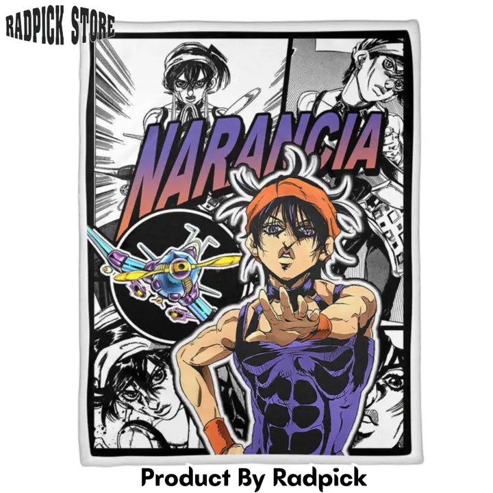 Narancia ghirga blanket custom jjba anime  rp0154191